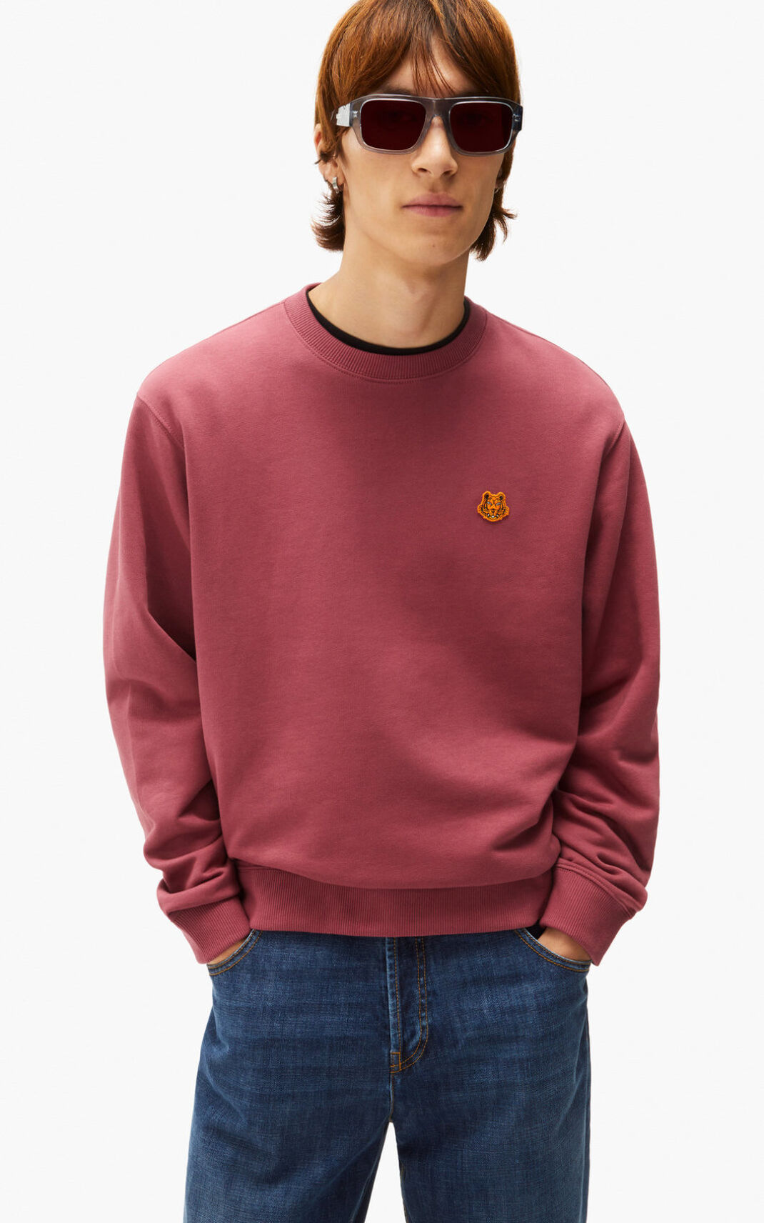 Kenzo Tiger Crest Sweatshirt Black For Mens 5864TWJQP